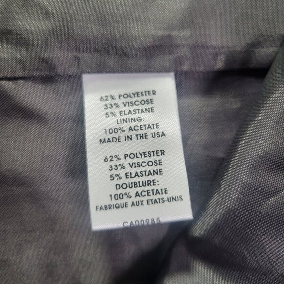 Nanette Lepore Professional Gray A-Line Skirt With Pleated Accent Size 4 - Picture 3 of 6